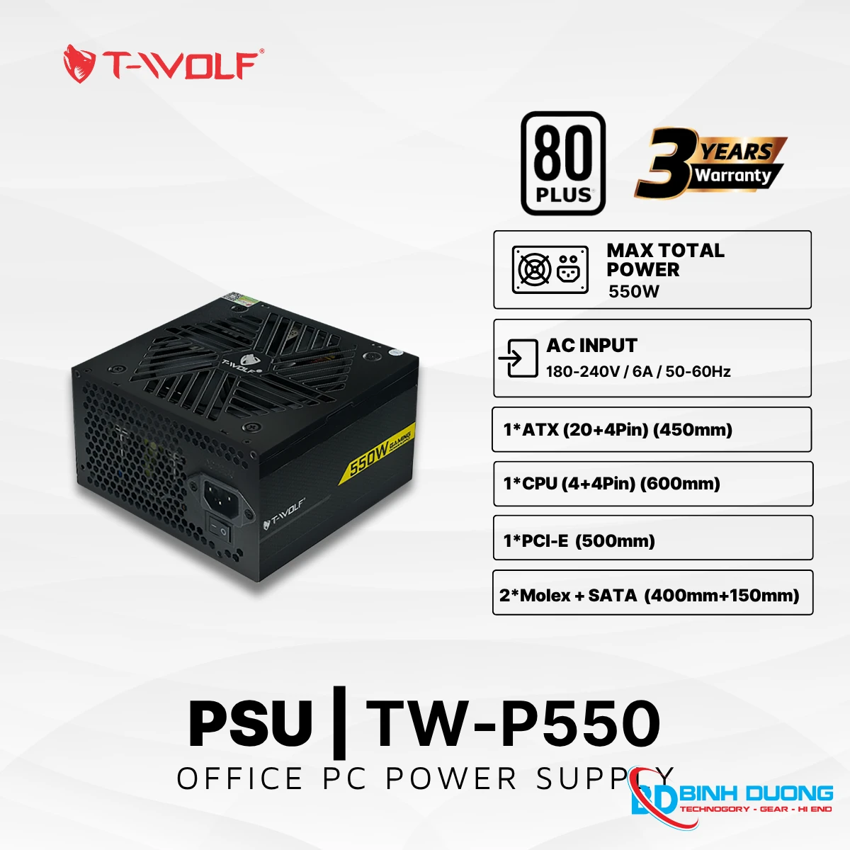Bộ máy tính văn phòng i5 6500 ( Ram 8G / SSD 256G / PW550 / LCD view 22 inch) - Chi tiết 4