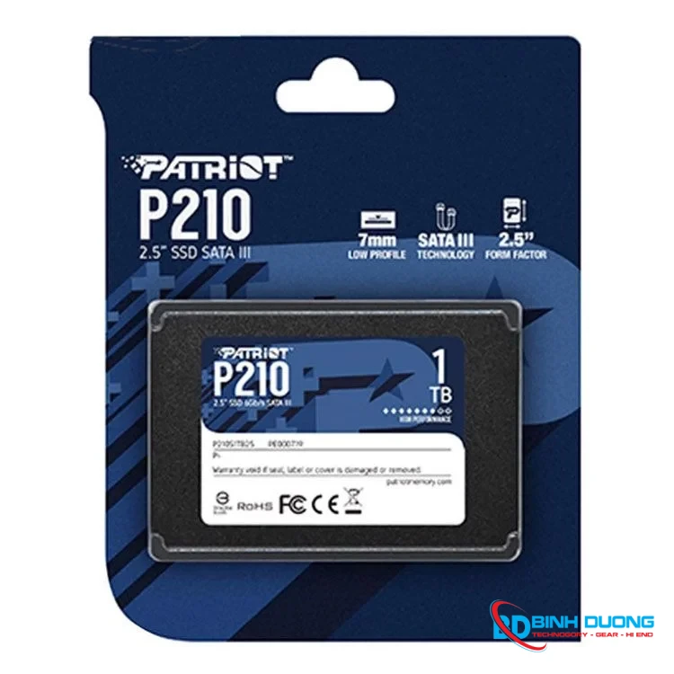 Ổ cứng SSD Patriot P210 1TB SATA III, 2.5" (P210S1TB25)