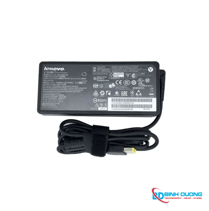 Sạc Laptop Lenovo 20V - 6.75A (135W) Đầu Vuông