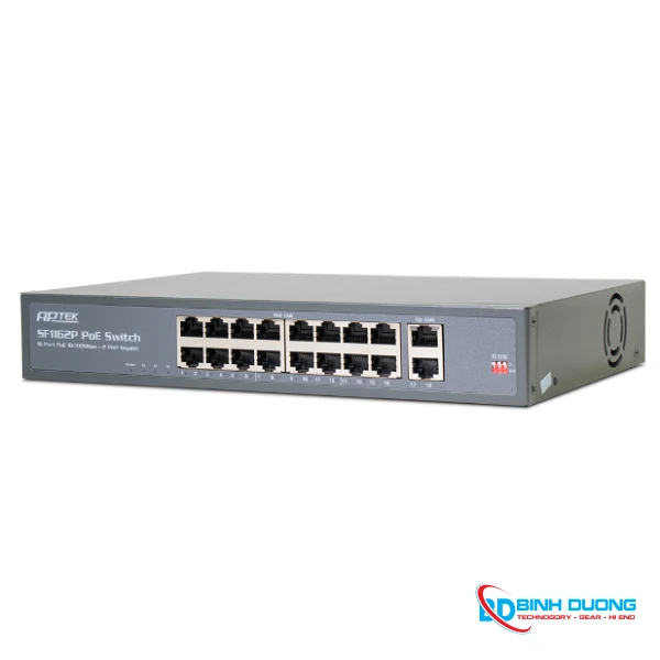 Switch POE Aptek SF1162P 16 Port(100MB)+2 Port 1GB - Chi tiết 3