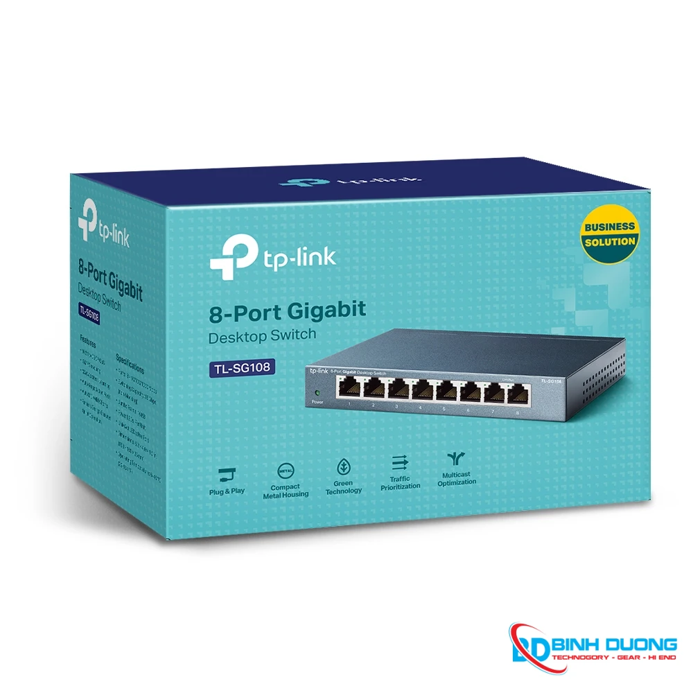 Switch Tp-Link TL-SG108 8 Port 1Gb Gigabit Hộp Sắt - Chi tiết 1