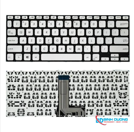 Thay bàn phím laptop Asus X412, X412F, X412U, A412, A412F BẠC (ZIN)