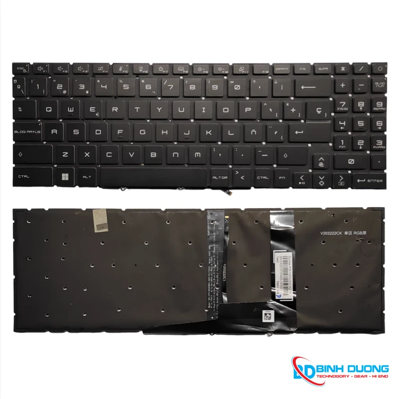 Thay bàn phím MSI GL66 có phím số (LED thường, cáp dẹp)