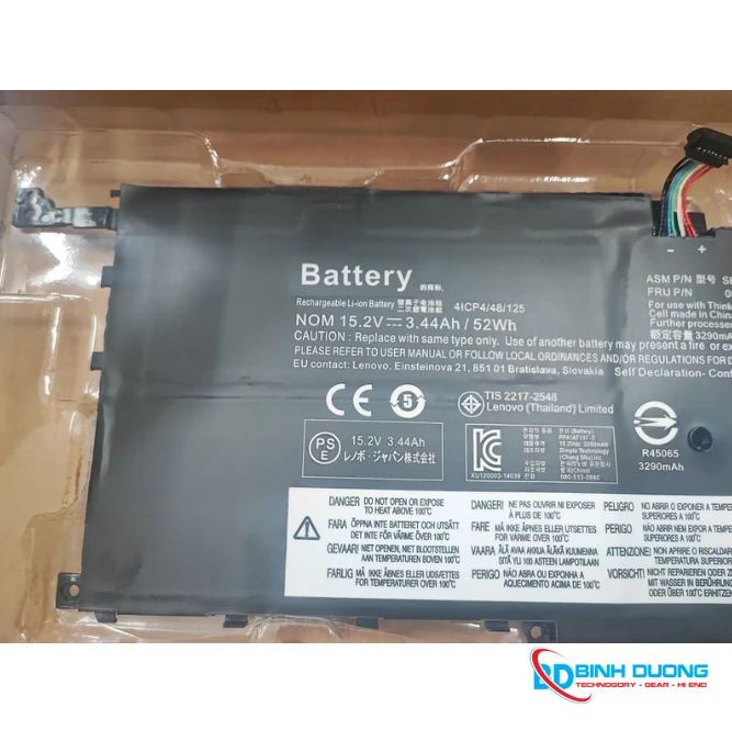 Pin Laptop LENOVO X1 GEN 4 00HW028 01A438 01AV439 52Wh Zin - Chi tiết 1