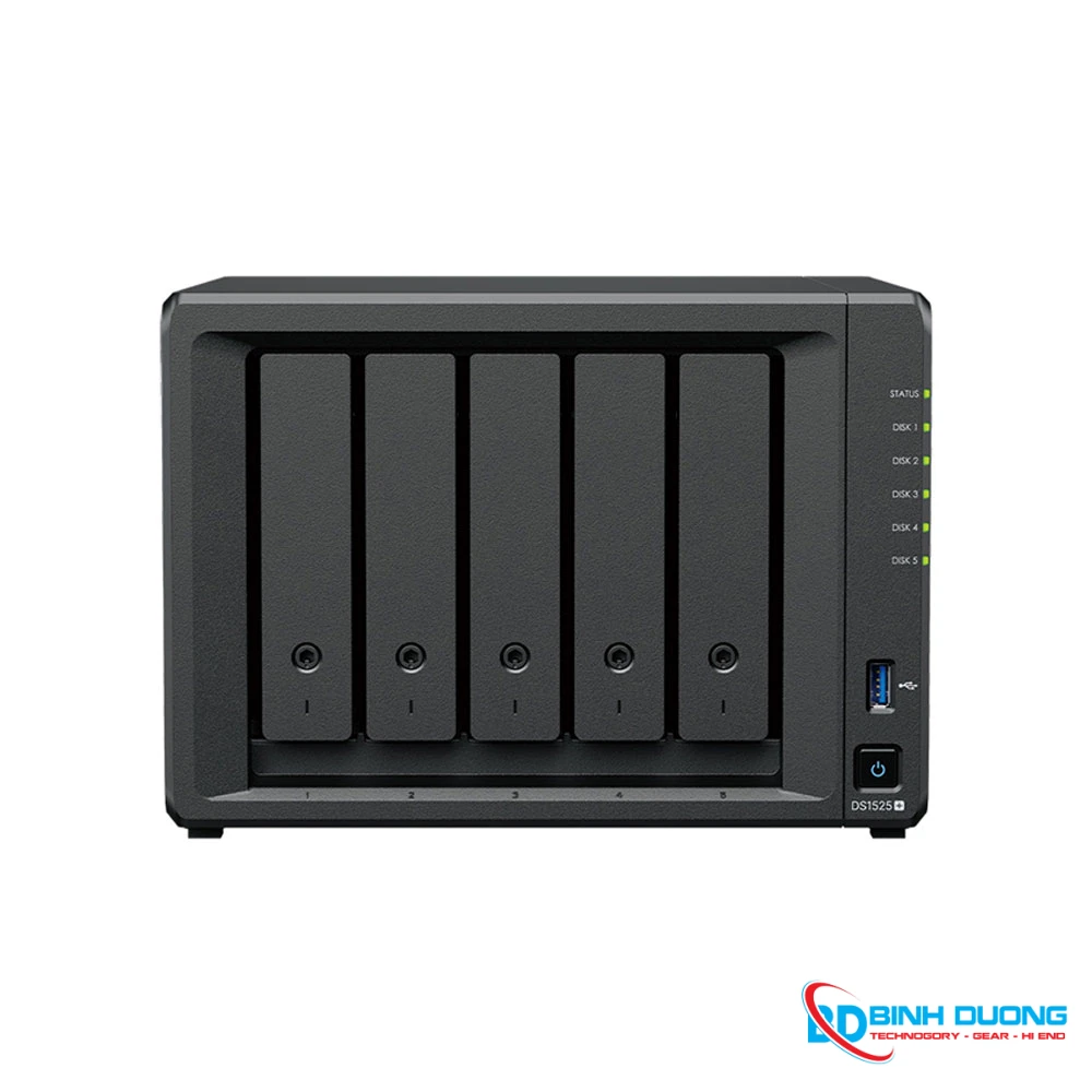 Thiết bị lưu trữ mạng NAS Synology DS1525+ (Chưa có ổ cứng)