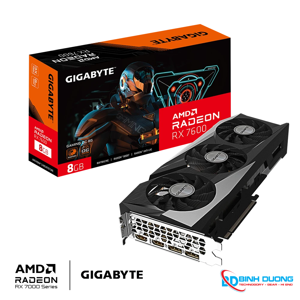 VGA Gigabyte Radeon RX 7600 GAMING OC 8G GDDR6 ( GV-R76GAMING OC-8GD ) - Chi tiết 7