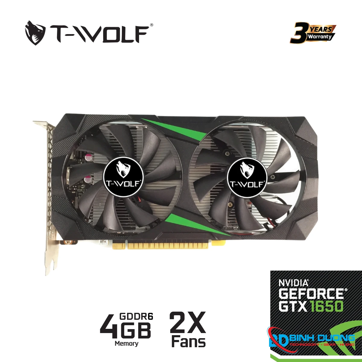 VGA T-WOLF TW-GTX1650 4GB GDDR6 - Chi tiết 2
